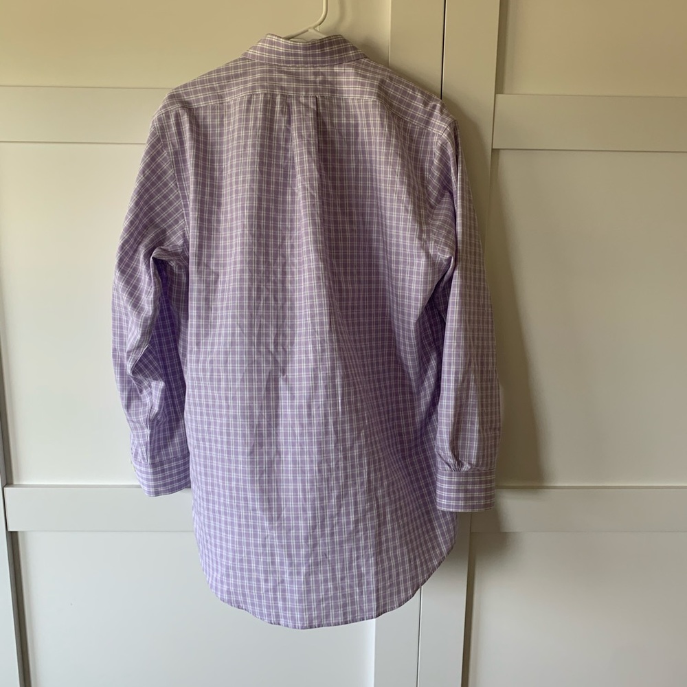 Brooks brothers purple plaid shirt - Picture 5 of 5